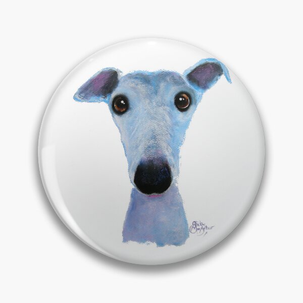 Item preview, WHiPPeT GReYHouND DOG PRiNT  'BLUEBELL' designed and sold by Shirley MacArthur Art.