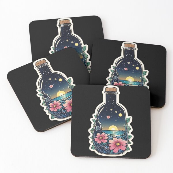 Item preview, Starry Night Sunset Message in a Bottle designed and sold by NautiChic.