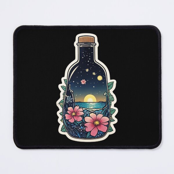 Item preview, Starry Night Sunset Message in a Bottle designed and sold by NautiChic.