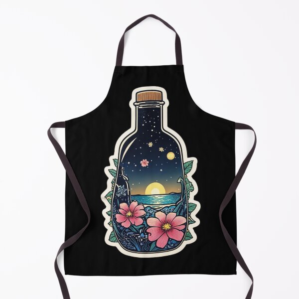 Item preview, Starry Night Sunset Message in a Bottle designed and sold by NautiChic.