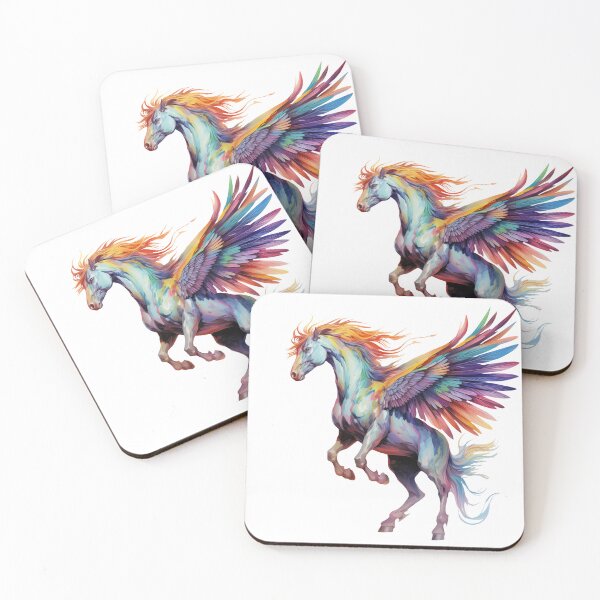 Artikelvorschau, Buntes mythisches Pegasus-Flugpferd entworfen und verkauft von spookycutepeeps.