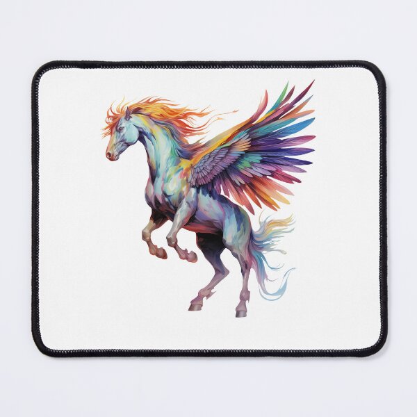 Artikelvorschau, Buntes mythisches Pegasus-Flugpferd entworfen und verkauft von spookycutepeeps.