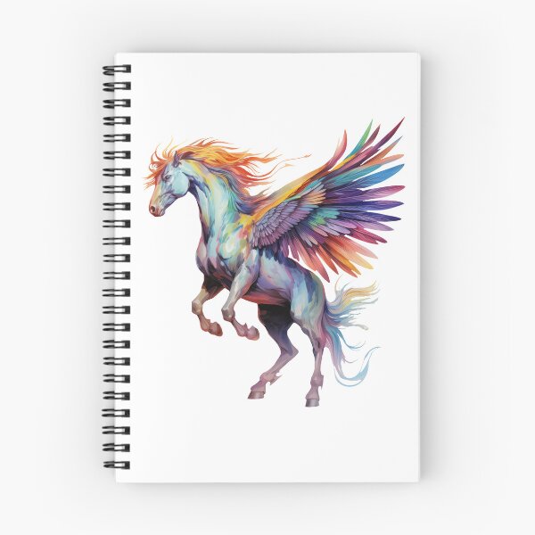 Artikelvorschau, Buntes mythisches Pegasus-Flugpferd entworfen und verkauft von spookycutepeeps.