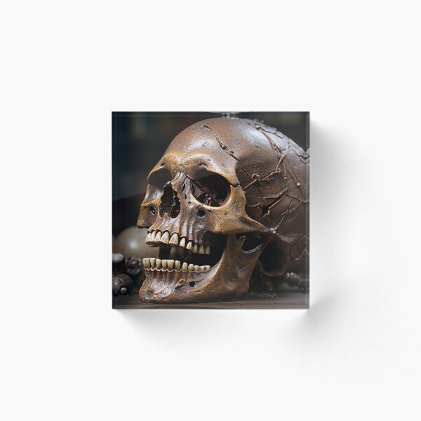 Aperçu de l'œuvre un vieux crâne décrépit créée et vendue par FireFXStudio.