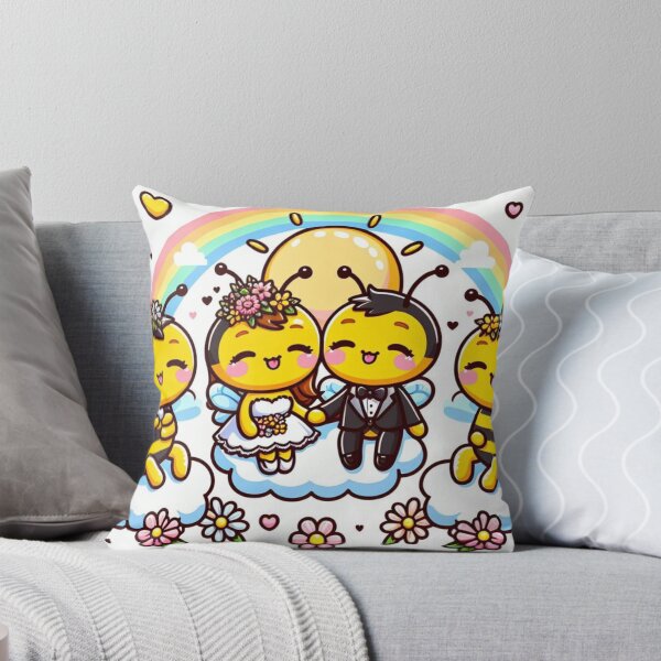 Item preview, Honey moon bee illustration designed and sold by raedattia.