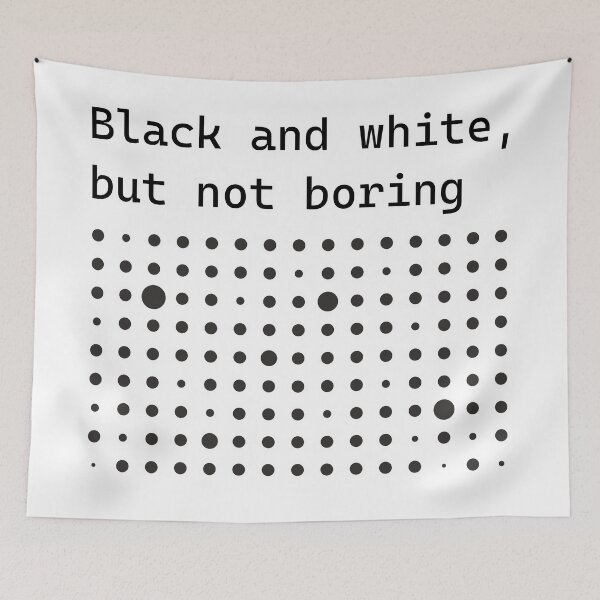 Item preview, Black and white, but not boring. Minimalist graphics with funny text./2 designed and sold by My-fake-places.