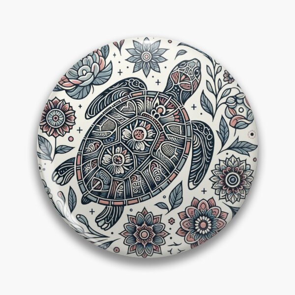 Item preview, Floral Turtle: Serenity of Nature designed and sold by E1Dorado.