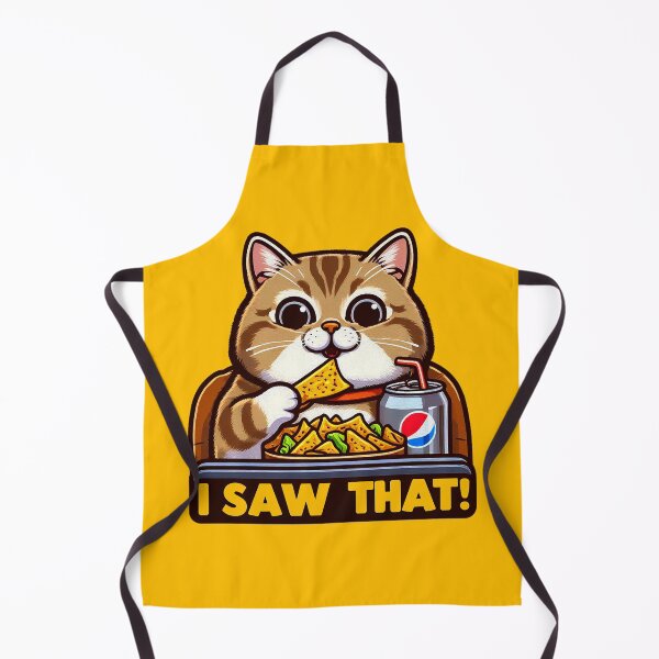 Item preview, I Saw That meme Tabby Cat Couch Potato Nachos Soft Drink designed and sold by plushism.