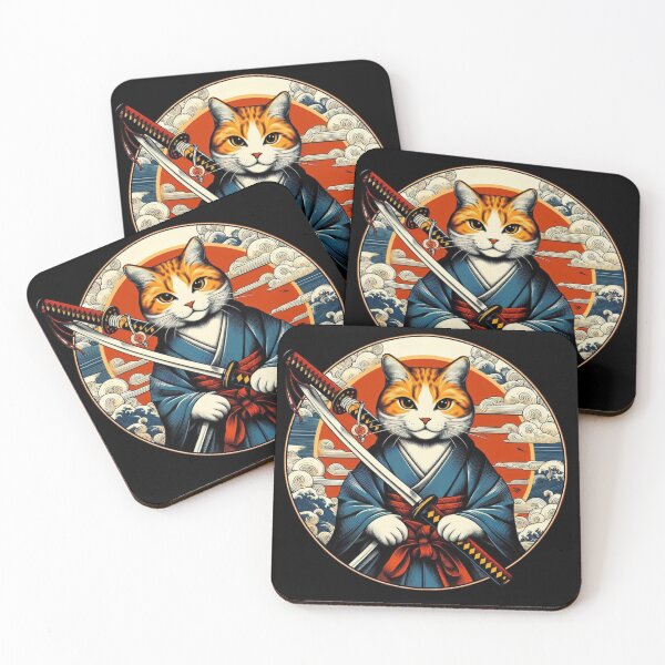 Item preview, Cat with Katana designed and sold by Azrora.