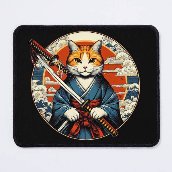 Item preview, Cat with Katana designed and sold by Azrora.