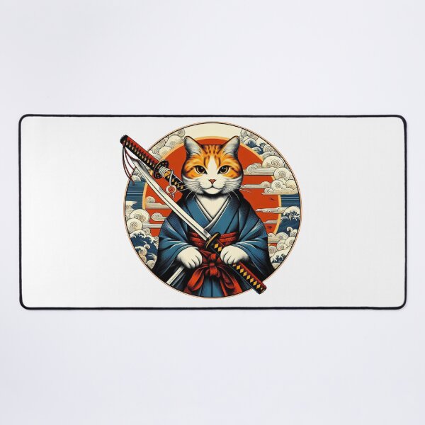 Item preview, Cat with Katana designed and sold by Azrora.