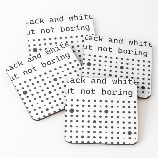Item preview, Black and white, but not boring. Minimalist graphics with funny text./2 designed and sold by My-fake-places.