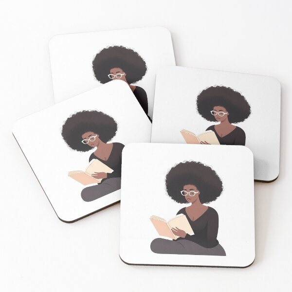 Item preview, Afro Woman Reading Book designed and sold by KD Merch.