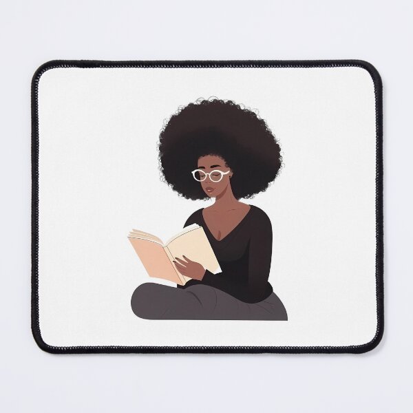 Item preview, Afro Woman Reading Book designed and sold by KD Merch.