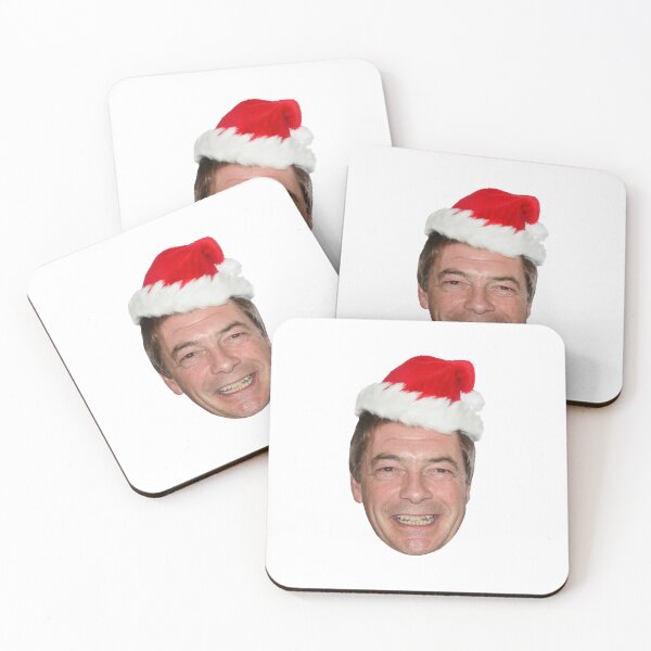 Item preview, Nigel Farage wearing a Christmas hat designed and sold by griceyvisuals.