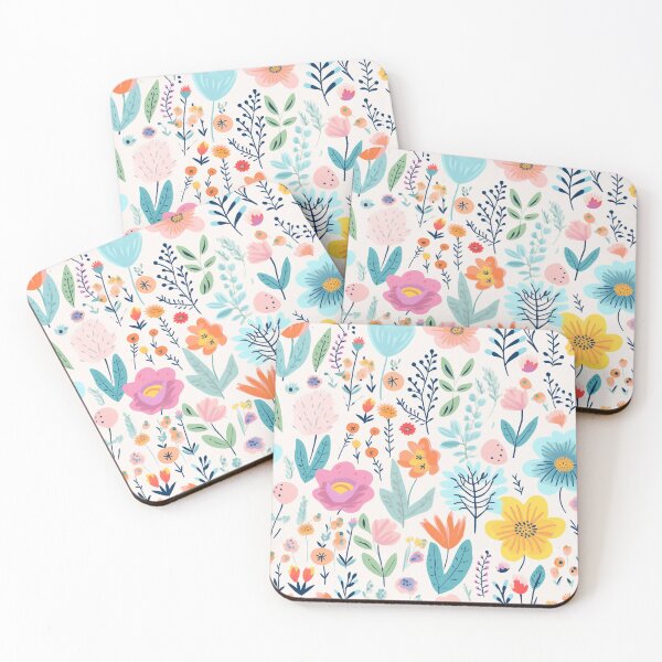 Item preview, Pastel Florals, Kawaii Bloming, Minimal Botanical designed and sold by PigmeArt.
