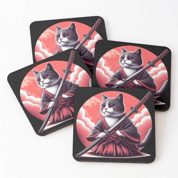Item preview, Cat with Katana designed and sold by Azrora.