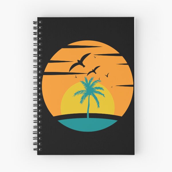 Item preview, Birds flying over sunset retro background designed and sold by Funwaytrend.