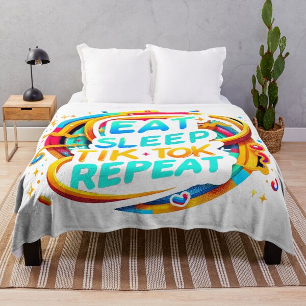Item preview, Eat Sleep Tik Tok Repeat designed and sold by IM Hunter.