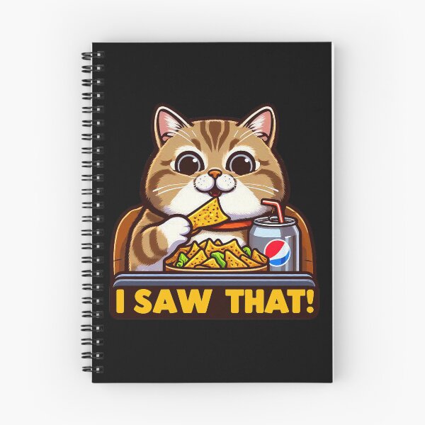Item preview, I Saw That meme Tabby Cat Couch Potato Nachos Soft Drink designed and sold by plushism.