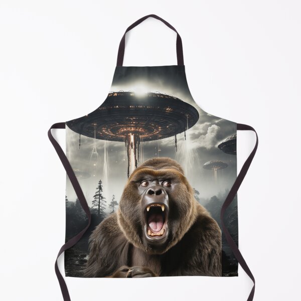 Item preview, Gorilla Selfie with UFOs designed and sold by Master-Print.