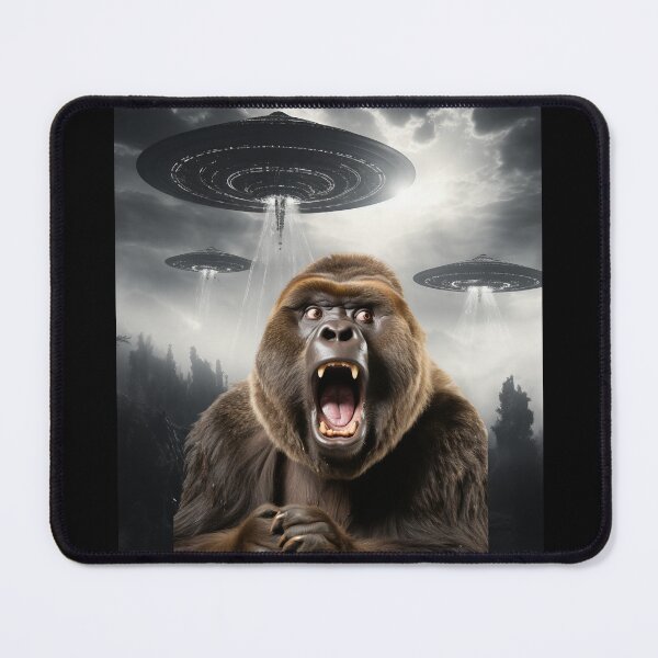 Item preview, Gorilla Selfie with UFOs designed and sold by Master-Print.