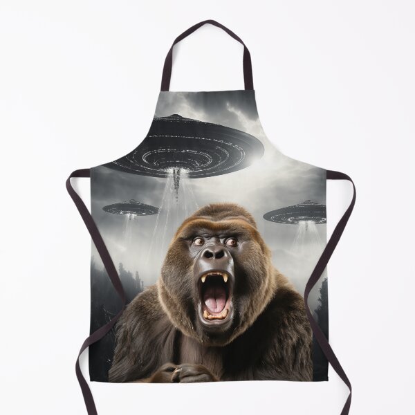 Item preview, Gorilla Selfie with UFOs designed and sold by Master-Print.