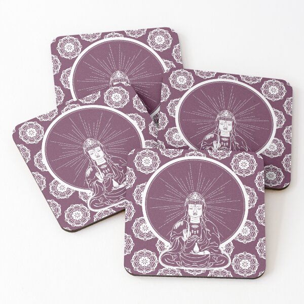Item preview, Kuan Yin Sattva - Beet + Snow designed and sold by Irene Estelle.