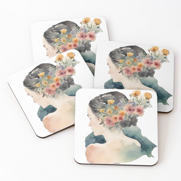 Item preview, Lady Cameo with flowers designed and sold by InTheLightwood.