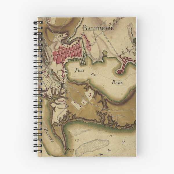 Item preview, Vintage Map of Baltimore MD (1781) designed and sold by BravuraMedia.