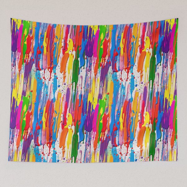 Item preview, Joyful Canvas Symphony: Bursting Painted Colors and Playful Expressions designed and sold by NeavesPhoto.