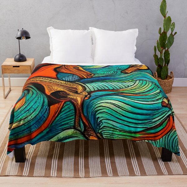 Item preview, Horses in the storm designed and sold by George Hutton Hunter.