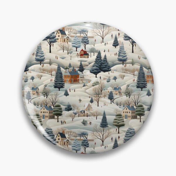 Item preview, Christmas Town Magic: Enchanting Market Winter Scene designed and sold by Moisky Patterns.
