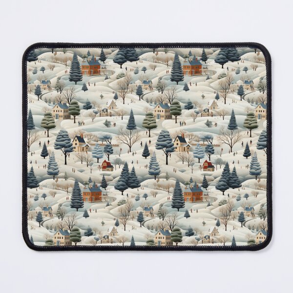 Item preview, Christmas Town Magic: Enchanting Market Winter Scene designed and sold by Moisky Patterns.