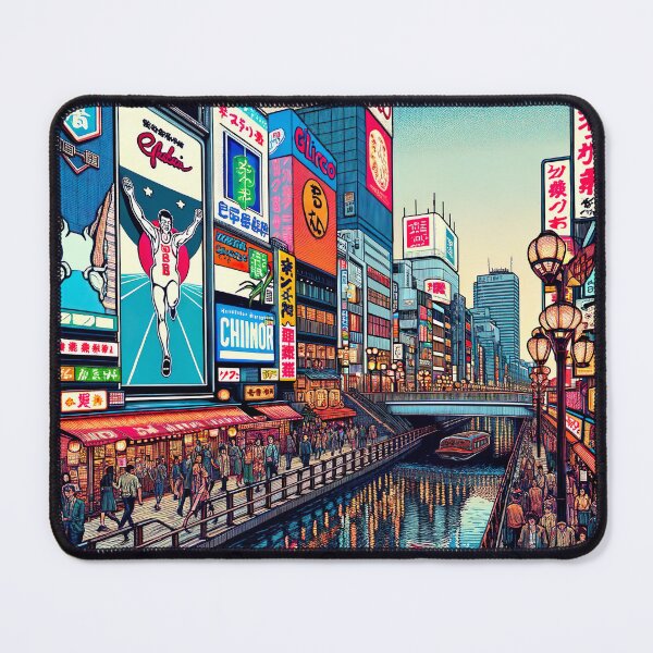 Item preview, Dotonbori Osaka Illustration designed and sold by unrealartwork.
