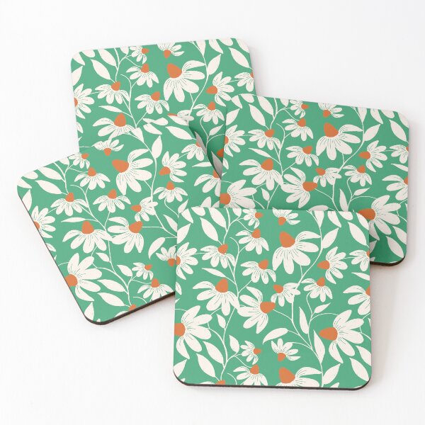 Item preview, Floriography - White Coneflower - Green designed and sold by susycosta.