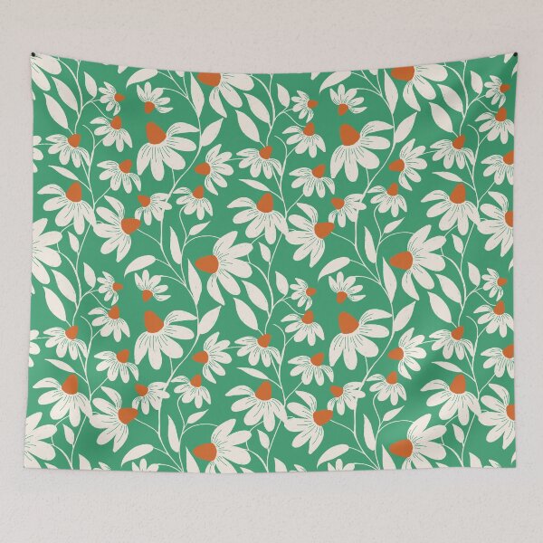 Item preview, Floriography - White Coneflower - Green designed and sold by susycosta.