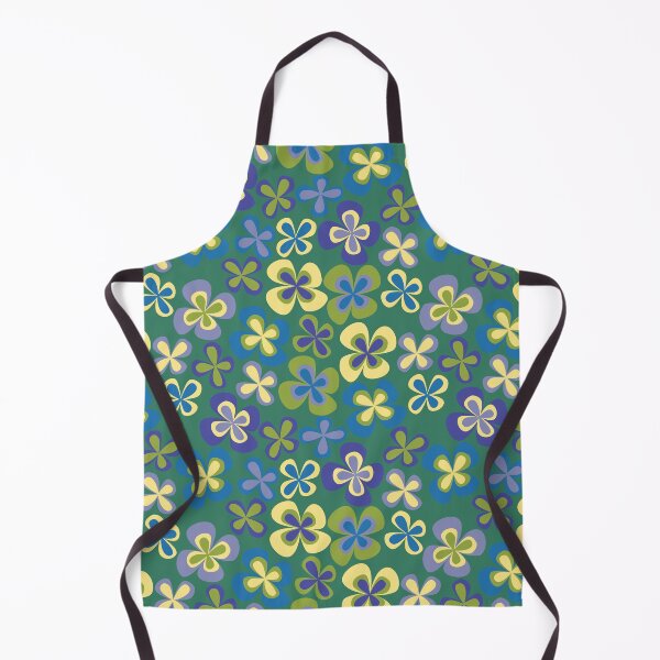 Item preview, Green Purple and Yellow 90s 2000s y2k Cute Flower Pattern designed and sold by blomastudios.