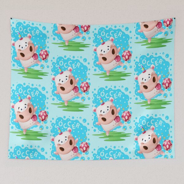 Item preview, Hilarious Cow Cartoon for soccer Fans designed and sold by dimaxstore.
