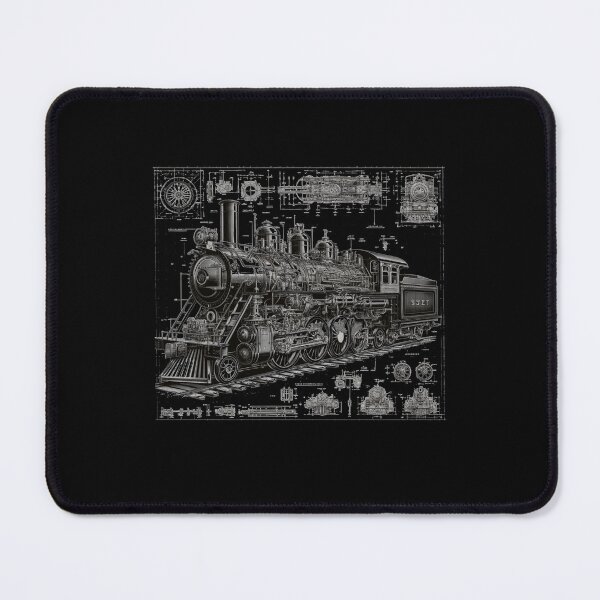 Item preview,  "Vintage Locomotive Engineering Blueprint" designed and sold by ChromaticBlend.