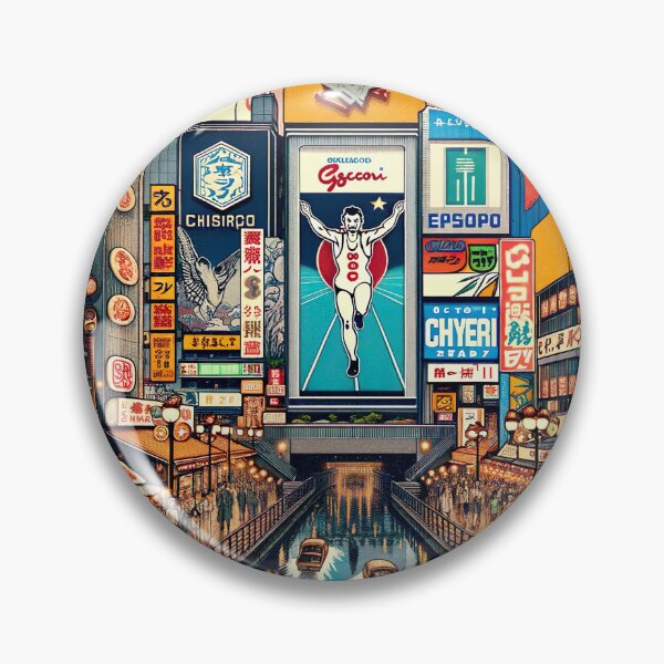 Item preview, Dotonbori Osaka Illustration designed and sold by unrealartwork.