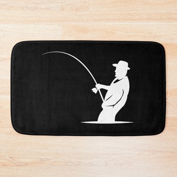 Item preview, Fishing angler lake fish fisherman symbol - fisherman designed and sold by AndreMi.