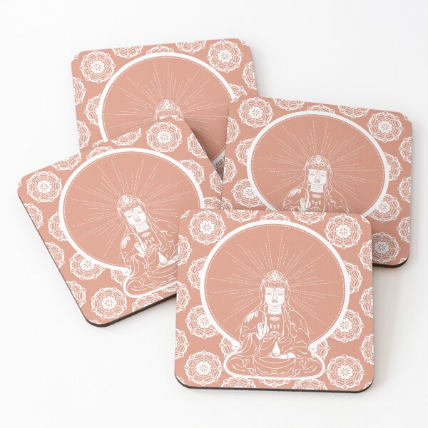 Item preview, Kuan Yin Sattva - Coral + Snow designed and sold by Irene Estelle.