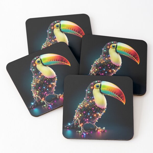 Item preview, Toucan Glowing With Colorful Lights  designed and sold by FireFXStudio.