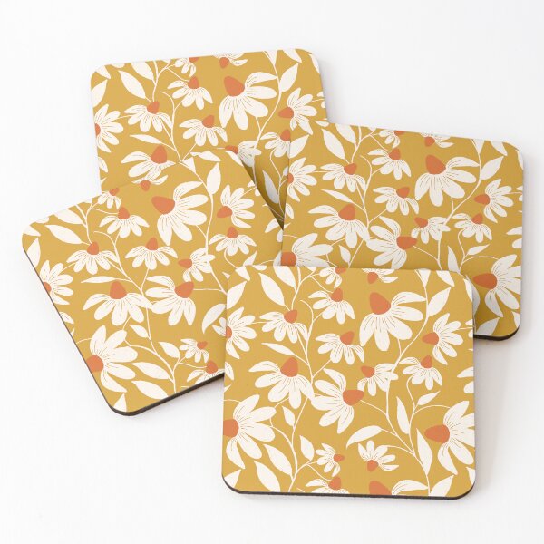 Item preview, Floriography - White Coneflower - Yellow designed and sold by susycosta.