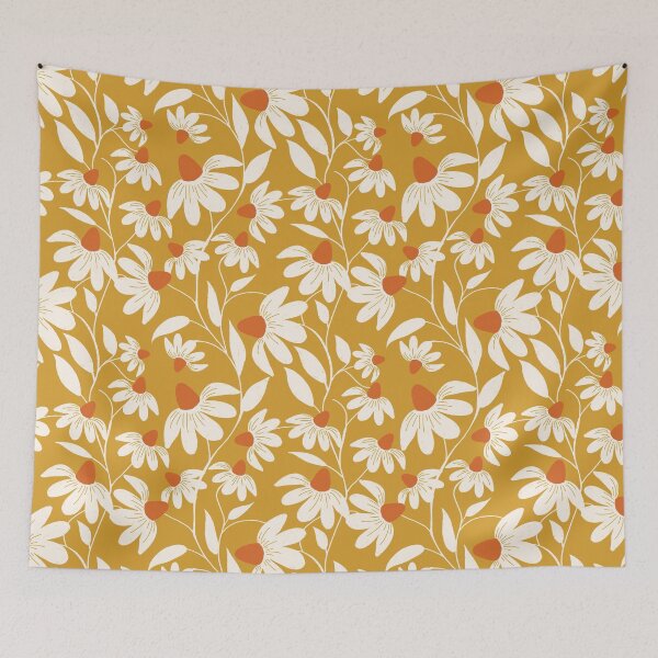 Item preview, Floriography - White Coneflower - Yellow designed and sold by susycosta.