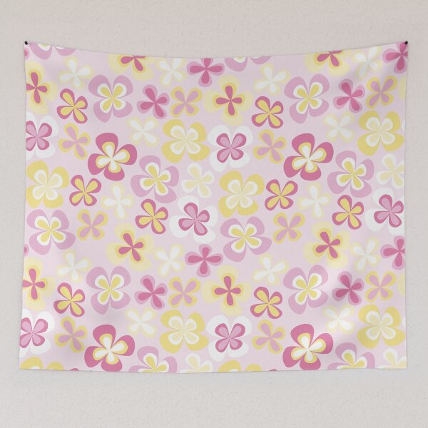 Item preview, Pastel Pink and Yellow 90s 2000s y2k Cute Flower Pattern designed and sold by blomastudios.