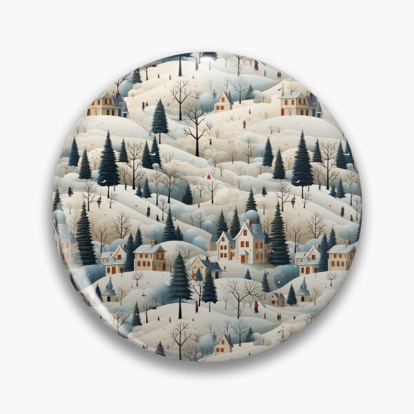 Item preview, Holiday Market Splendor: Winter Town Christmas Pattern designed and sold by Moisky Patterns.