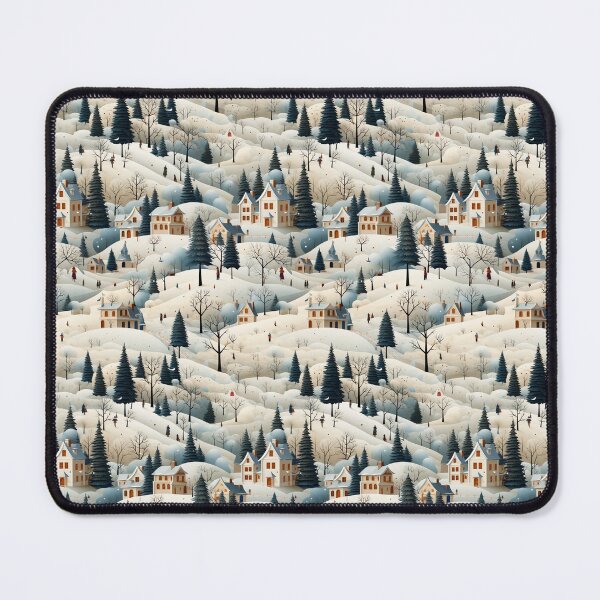 Item preview, Holiday Market Splendor: Winter Town Christmas Pattern designed and sold by Moisky Patterns.