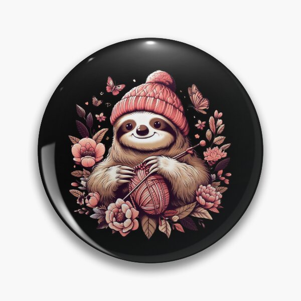 Item preview, Cute Knitting Sloth designed and sold by Jaro90.